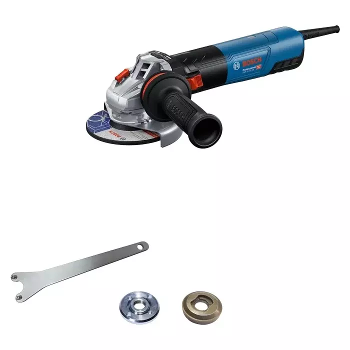 Bosch 2000 W Angle Grinder 10500 RPM No Load Speed and 125 mm Wheel Size, 06017D50F0 (Without Cutting Wheel)
