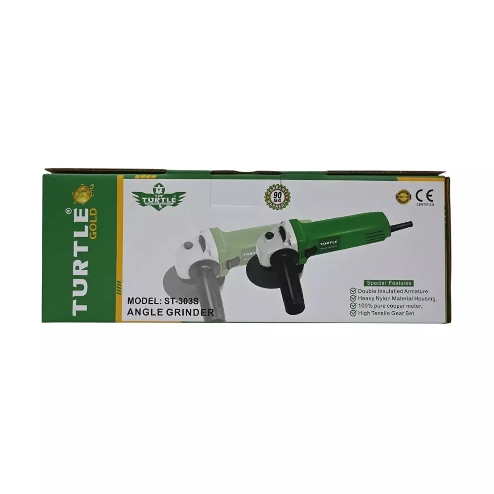 Turtle Gold Angle Grinder Side Switch 960 W 100 mm (4 inch), ST 303S (Without Cutting Wheel)