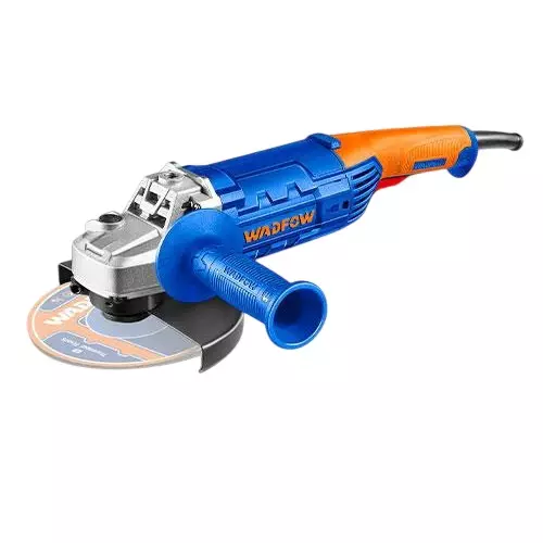 WADFOW Angle Grinder 1800 W Power 8480 RPM No Load Speed M14 Spindle Thread 180 mm Wheel Size, WAG851801 (Without Disc)