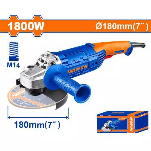 wadfow-angle-grinder-1800-w-power-8480-rpm-no-load-speed-m14-spindle-thread-180-mm-wheel-size-wag851801