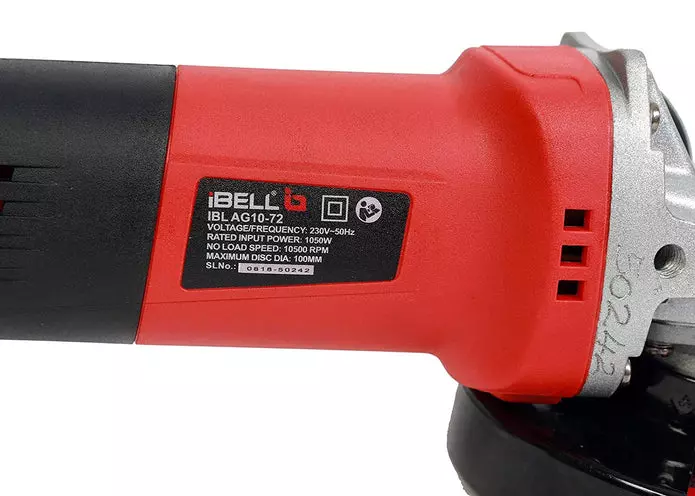 Ibell 1050W (4 Inch) Corded Electric Angle Grinder, AG10-72