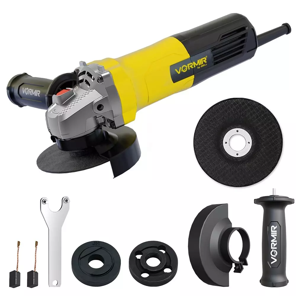 VORMIR Angle Grinder 0-11000 RPM No Load Speed 680 W Power with 100 mm (4 inch) Grinding Wheel, VR AG10-68
