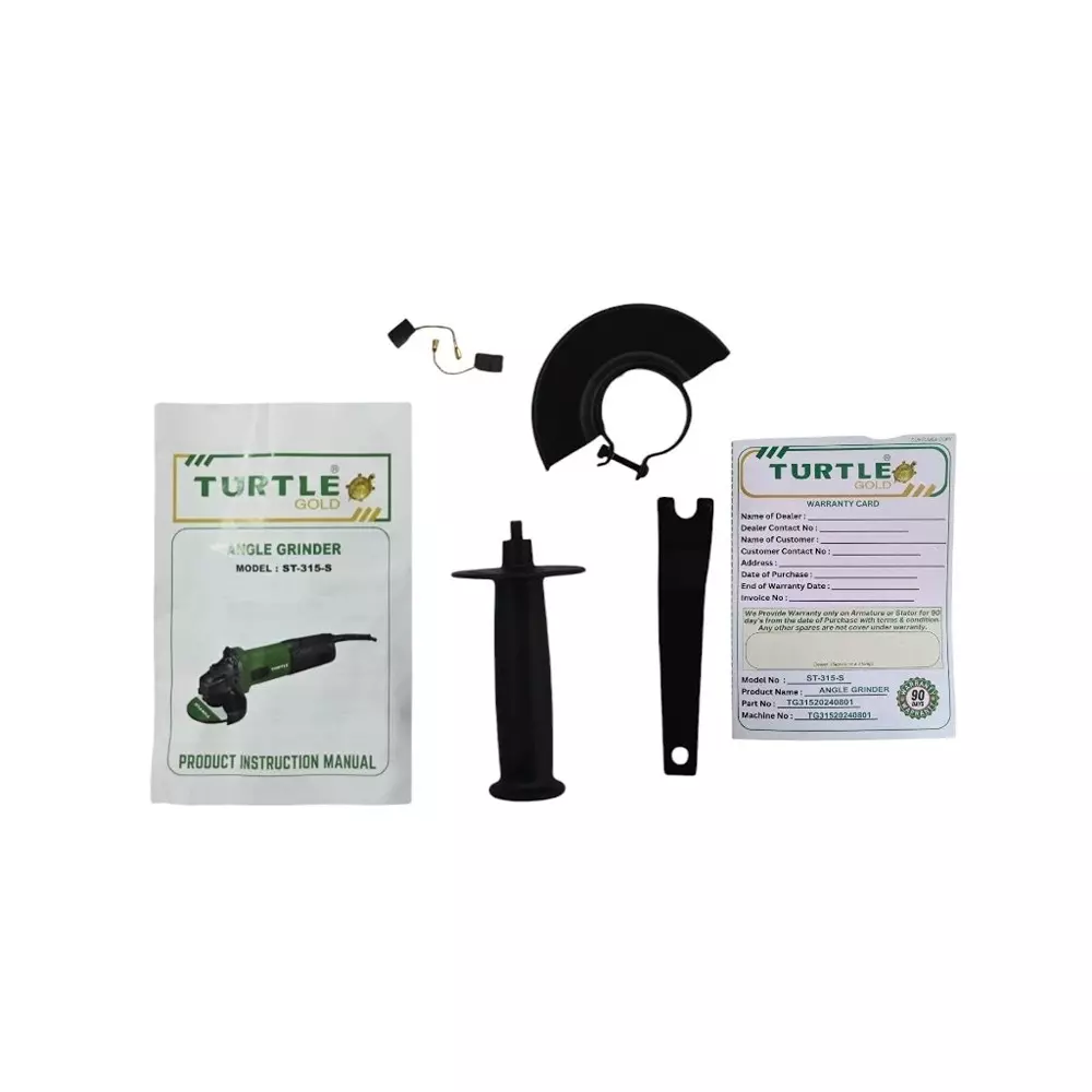 Turtle Gold Angle Grinder Side Switch 1020 W 100 mm (4 inch), ST 315S (Without Cutting Wheel)