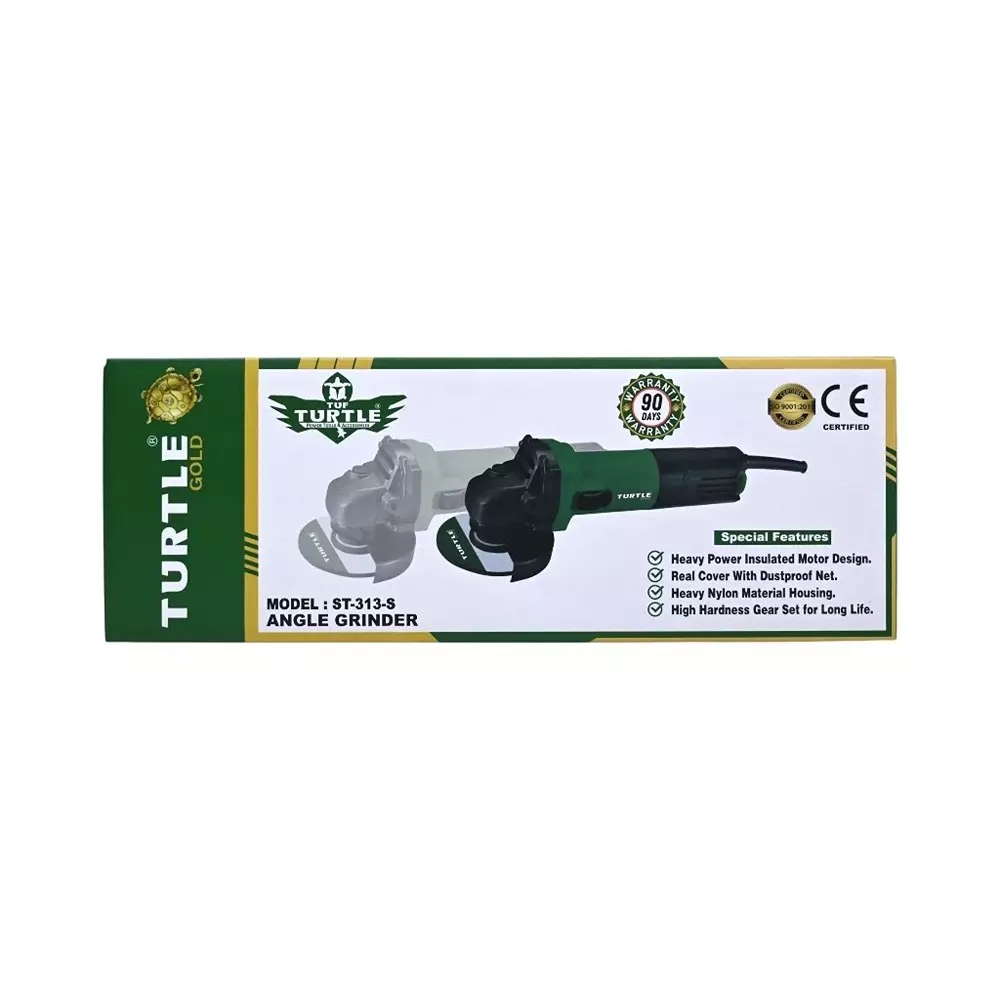 Turtle Gold Angle Grinder Side Switch 860 W 100 mm (4 inch), ST 313S (Without Cutting Wheel)