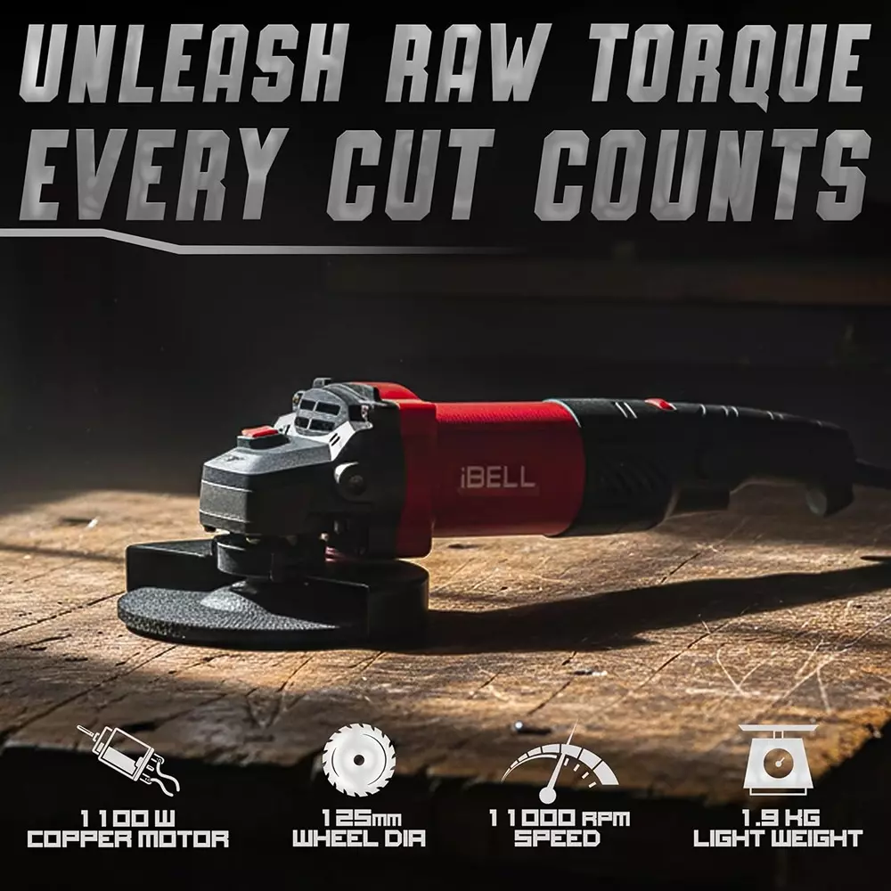 ibell-angle-grinder-11000-rpm-no-load-speed-1100-w-power-125-mm-wheel-size-ag25-06-wheel-not-included