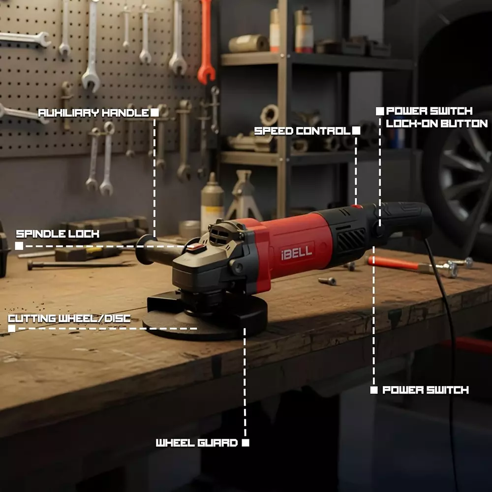 ibell-angle-grinder-11000-rpm-no-load-speed-1100-w-power-125-mm-wheel-size-ag25-06-wheel-not-included