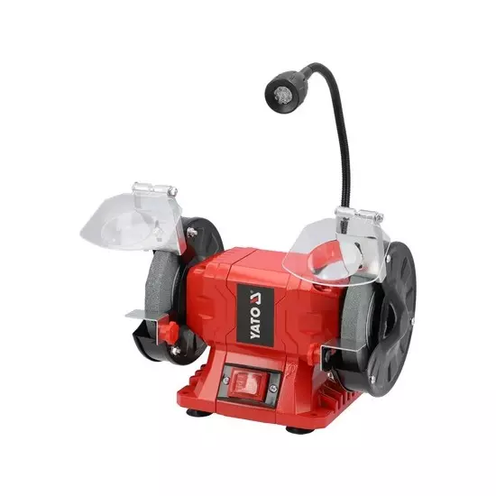 Yato 250 W Bench Grinder 2980 RPM No Load Speed and 150 mm Wheel Diameter, YT-822103 (Without Grinding Wheel)
