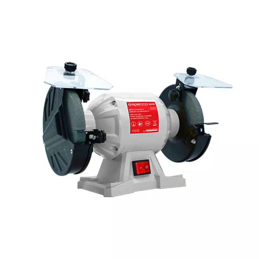 Specco Electric Bench Grinder 11 Kg 350 W Power 2950 RPM No Load Speed, SP-2076 (Disc Not Included)