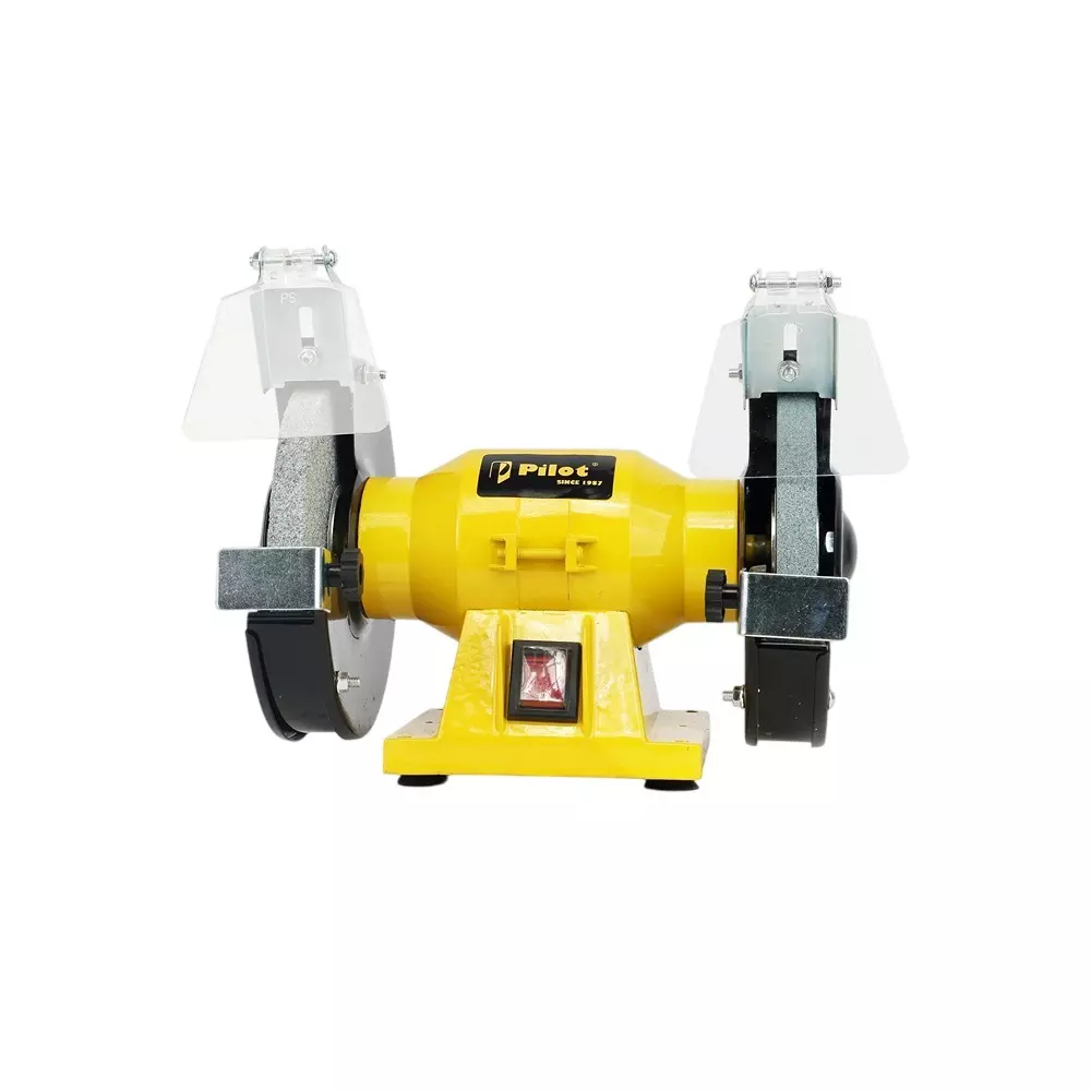 Pilot 300 W Bench Grinder with 2950 RPM No Load Speed and 8 inch (200 mm) Wheel Size, PL-BG200 (Without Grinding Wheel)