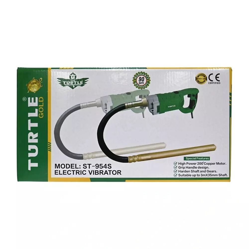 Turtle Gold Electric Vibrator 1450 W 35/50 mm Holder Size, ST 954S (Without Needle)