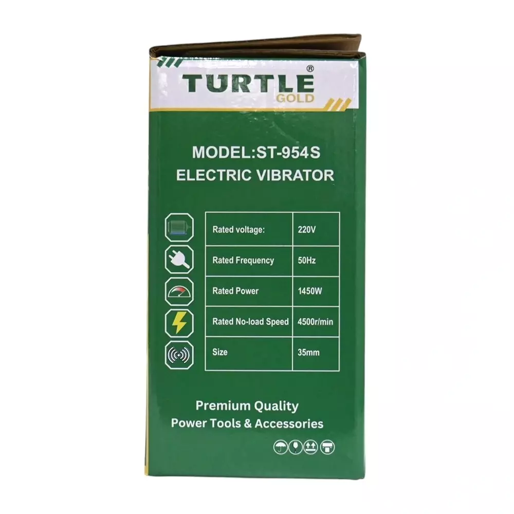 Turtle Gold Electric Vibrator 1450 W 35/50 mm Holder Size, ST 954S (Without Needle)