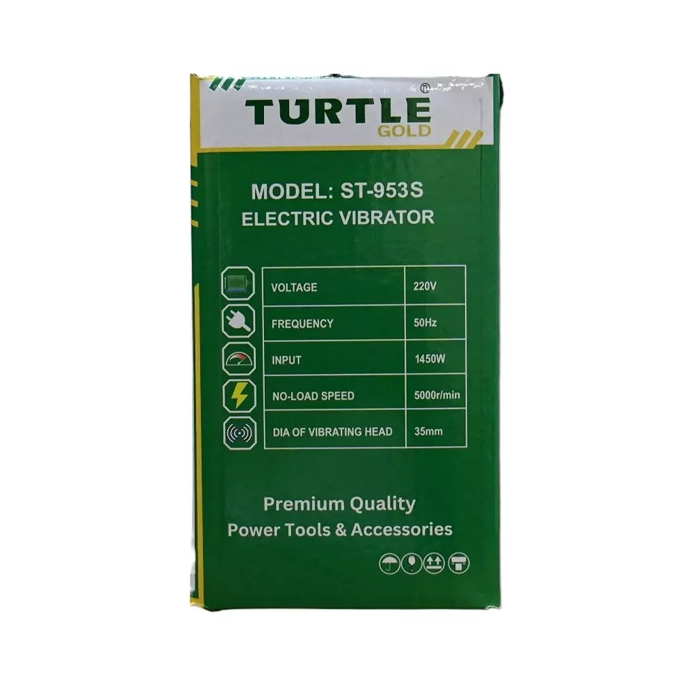 Turtle Gold Electric Vibrator 1450 W 35/50 mm Holder Size, ST 953S (Without Needle)