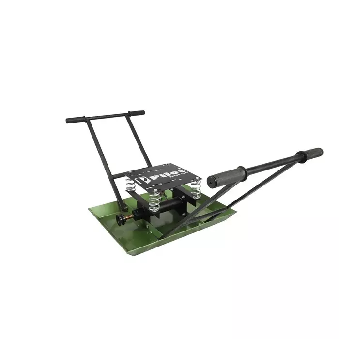 Pilot Surface Plate Concrete Vibrator Folding 2 HP Motor Power 18/30 Inch Plate Size Semi Automatic Mild Steel, PL-VPF