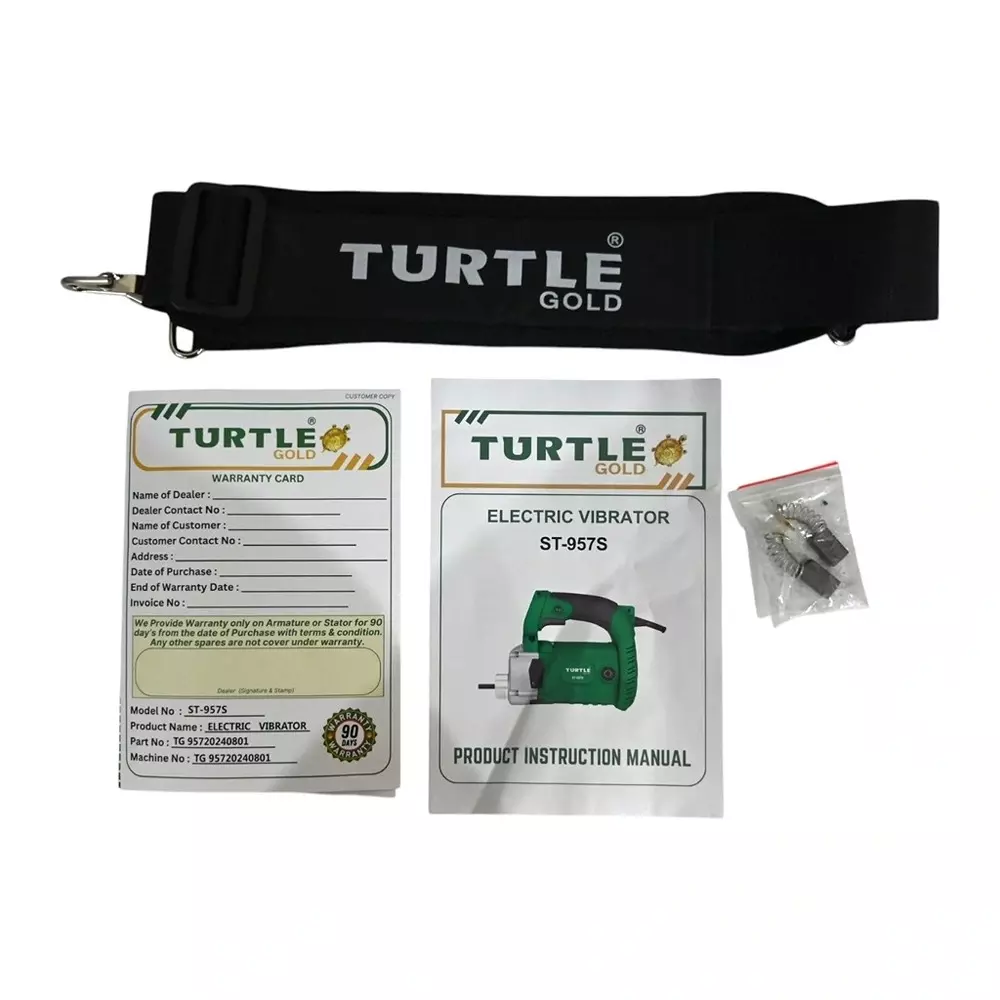 Turtle Gold Heavy Vibrator Belt Type 2200 W 50 mm Holder Size, ST 957S (Without Needle)
