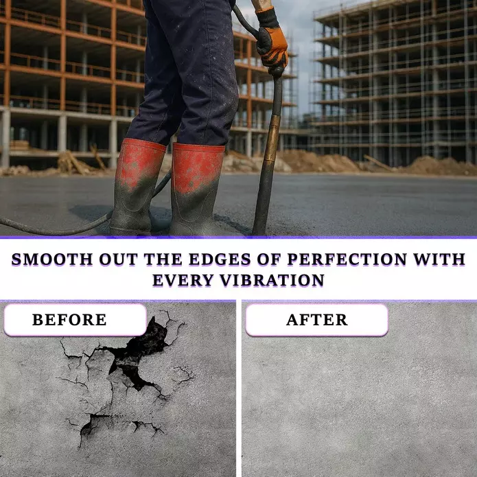 Elephant Concrete Vibrator with Needle 950 W Power 4000 r/min Speed 35 mm (1.37 inch) Hose Diameter