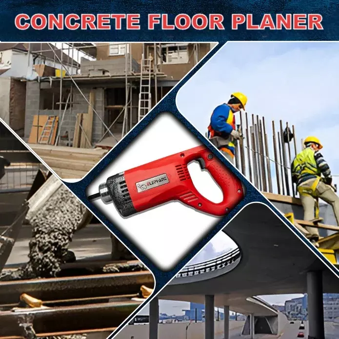 Elephant Concrete Vibrator with Needle 950 W Power 4000 r/min Speed 35 mm (1.37 inch) Hose Diameter