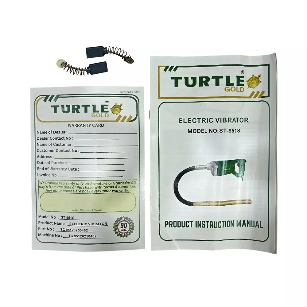 Turtle Gold Electric Vibrator 860 W 35 mm Holder Size, ST 951S (Without Needle)