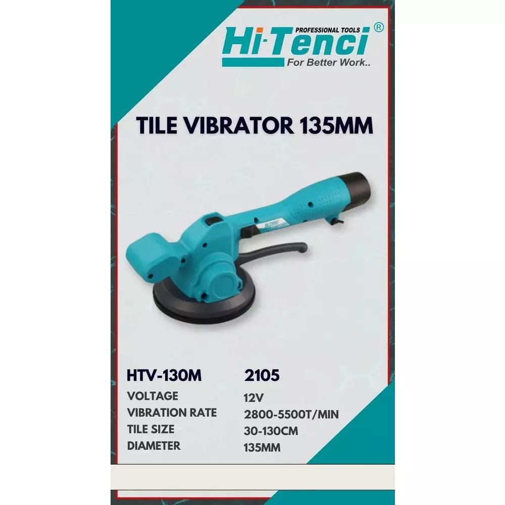 hi-tenci-12-v-cordless-tile-vibrator-with-135-mm-needle-diameter-and-2-m-shaft-length-htv--130m-with-battery-charger