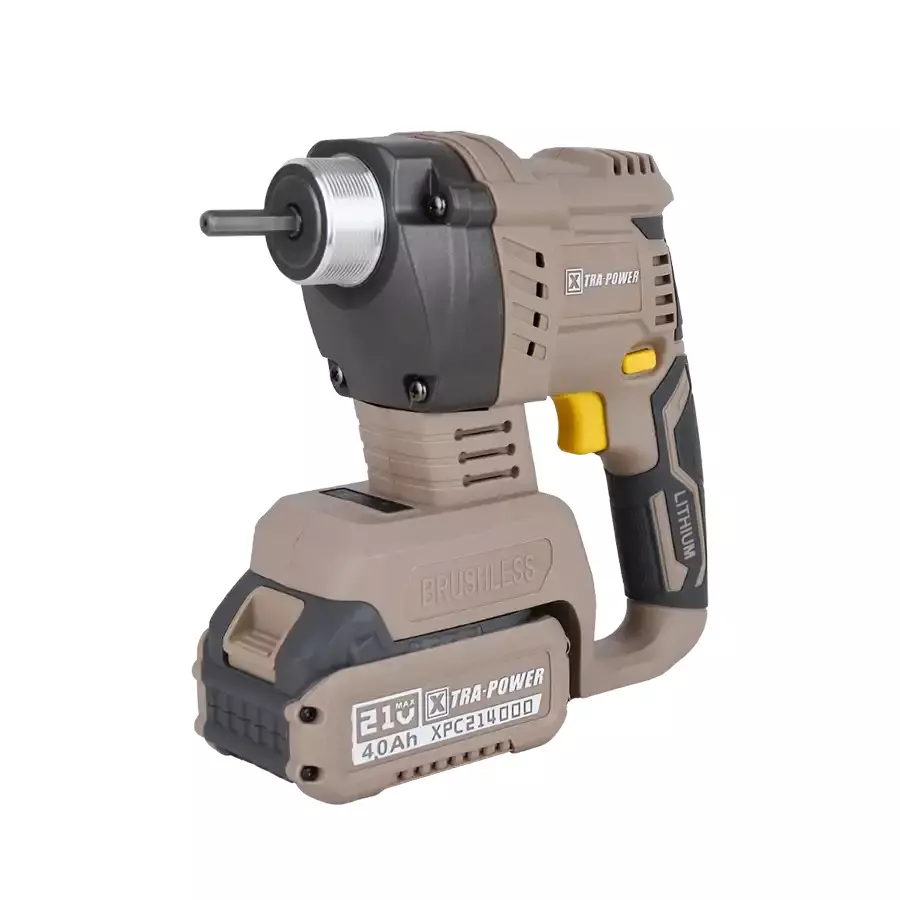 Xtra Power Brushless Cordless Concrete Vibrator 35 mm Rod Variable 0-3200 RPM Speed With 21 V 4.0 Ah Battery & Charger, XPC-CV-01