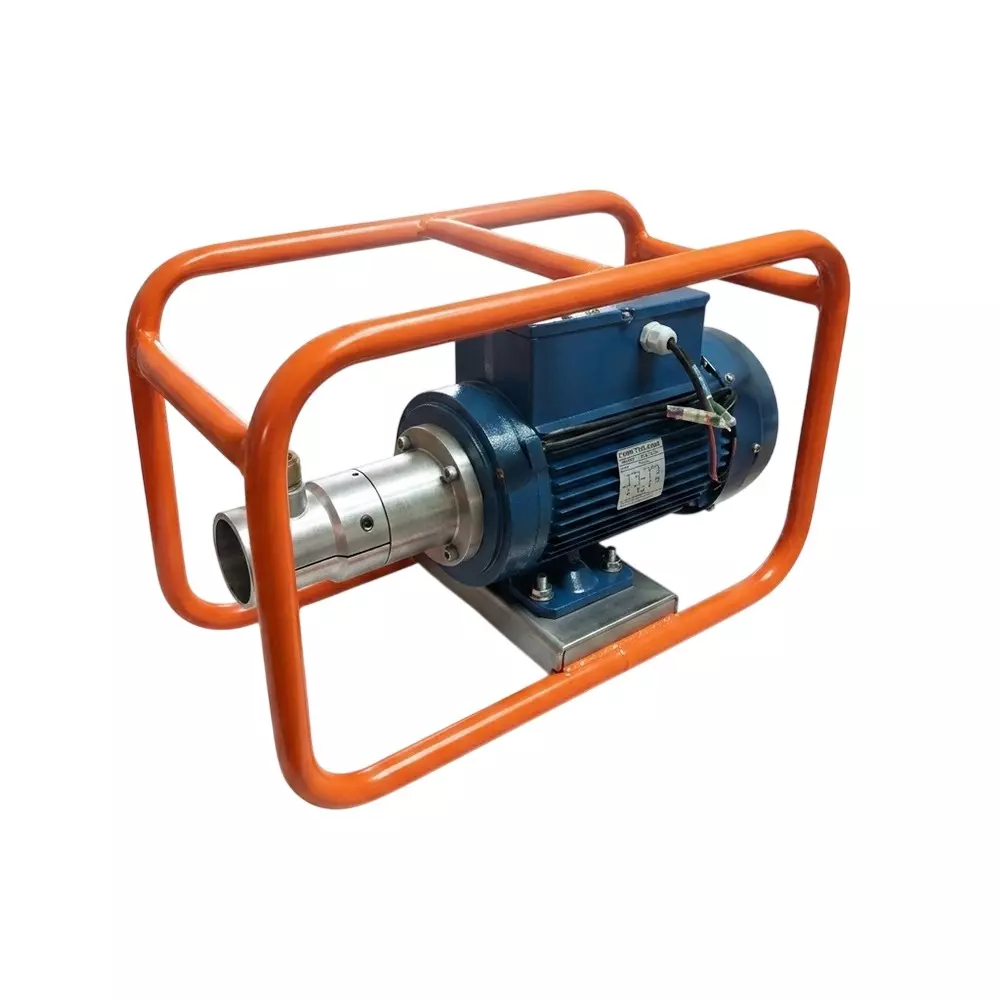 SACO PRO 3 HP Electric Vibrator Blue and Orange Color Metal Body and 2.2 kW Power Rating, Vib 3HP 220V