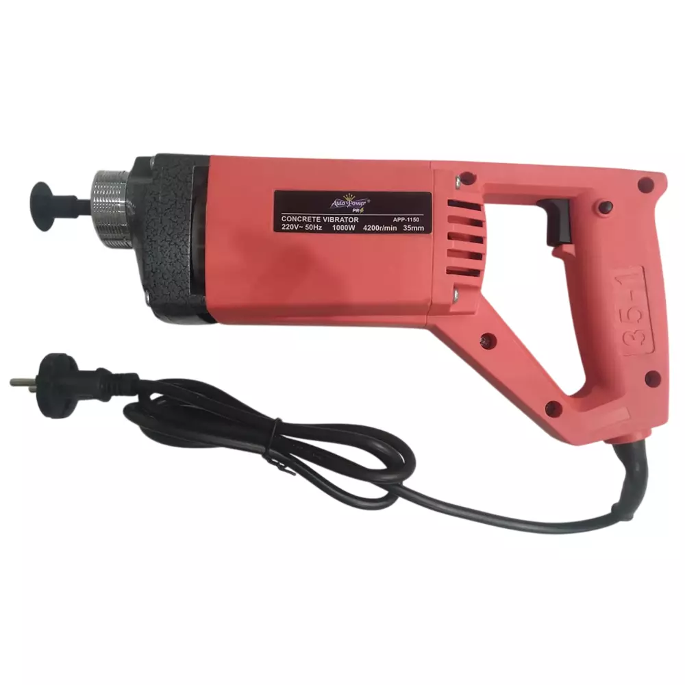 Generic 35 mm Electric Concrete Vibrator 1000W with 1.5 Mtr shaft, APP-1150
