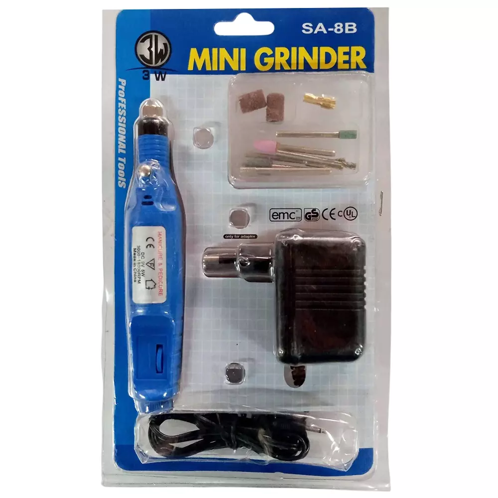 3W 62 Pcs Die Mini Grinder Kit Blue 1500 mAh Battery Capacity 18000 rpm Speed for Industrial Use, SA-8B