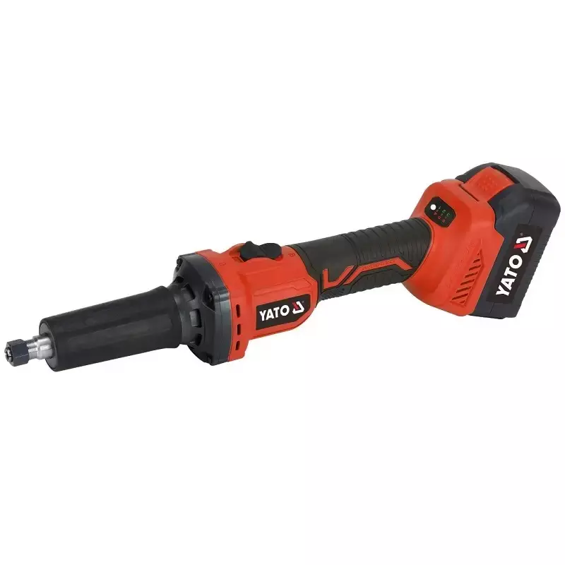 Yato 18 V DC Cordless Die Grinder 8000-26000 RPM No Load Speed and 25 mm (Maximum) Wheel Size, YT-828244 (Without Battery & Charger)