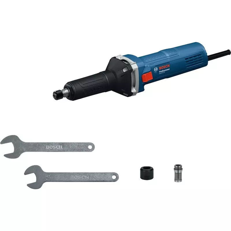 Bosch 550 W Straight Grinder 7000-32000 RPM No Load Speed and 6 mm Maximum Collet Diameter, 06012242F0 (Without Grinding Wheel)