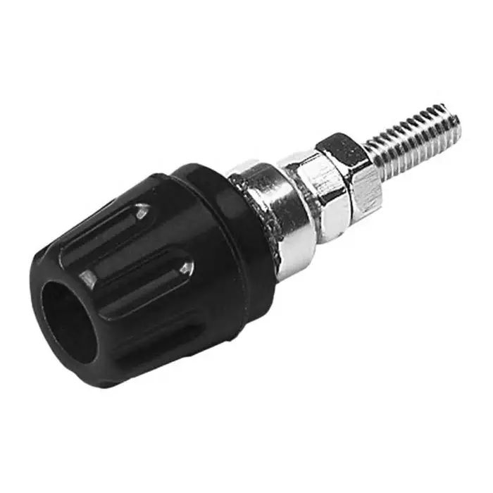 HIRSCHMANN TEST AND MEASUREMENT Binding Post 16A Black With Brass Contacts Nickel Plated, 930099100 (Pack of 100)