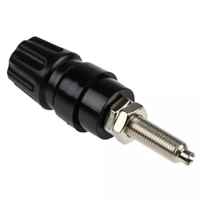 HIRSCHMANN TEST AND MEASUREMENT Binding Post 63A Black With Brass Contacts Nickel Plated, 930144100 (Pack of 100)