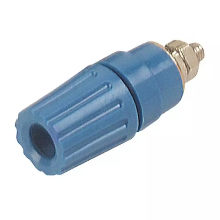 HIRSCHMANN TEST AND MEASUREMENT Binding Post 35A Blue With Brass Contacts Nickel Plated, 931714102 (Pack of 100)