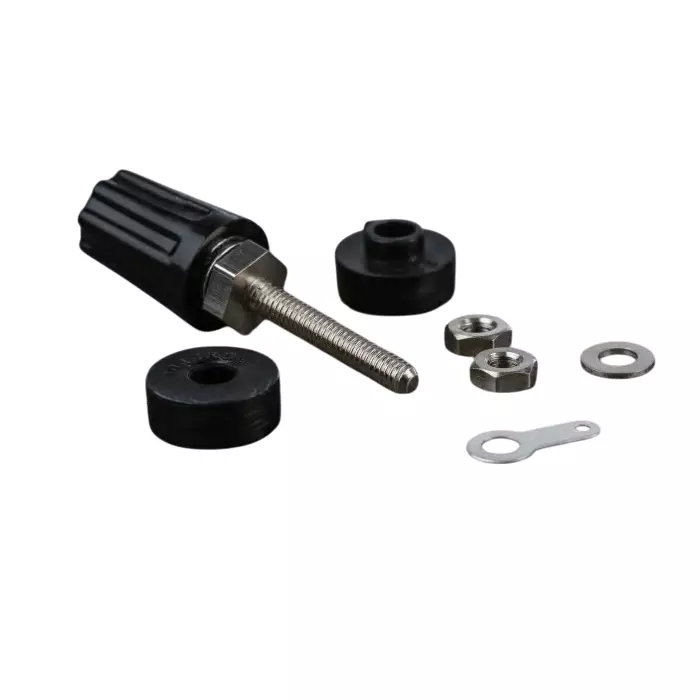 RS Pro 16A Black Binding Post With Brass Contacts and Nickel Plated (Pack of 5)