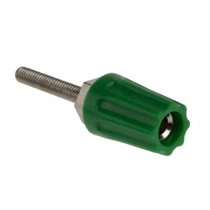 RS Pro 16A Green Binding Post With Brass Contacts and Nickel Plated (Pack of 5)