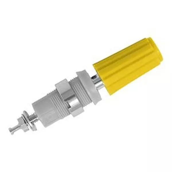 CAL TEST ELECTRONICS Binding Post, 4Mm, 36A/100V, Yel, Panel, Ct4231-Ni-4