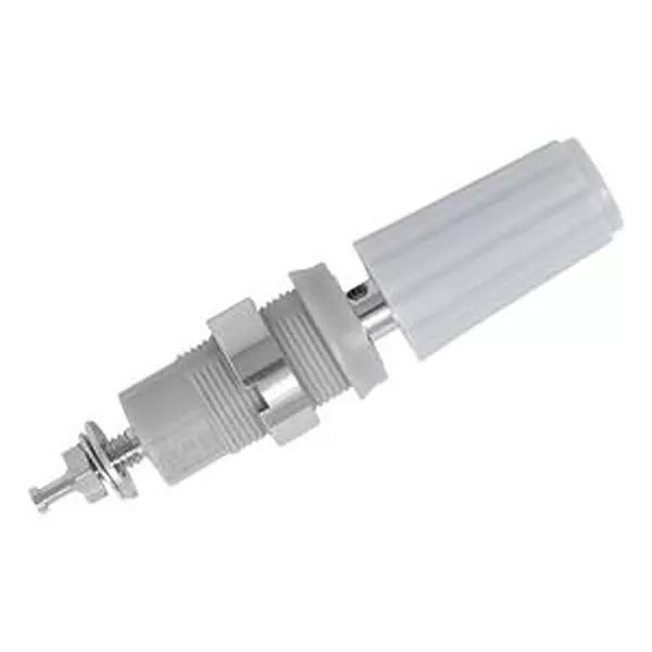 CAL TEST ELECTRONICS Binding Post, 4Mm, 36A/100V, Wht, Panel, Ct4231-Ni-9