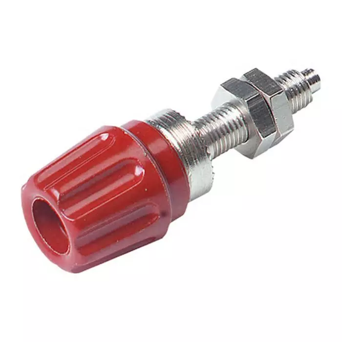 HIRSCHMANN TEST AND MEASUREMENT Binding Post 63A Red With Brass Contacts Nickel Plated, 930117101 (Pack of 100)