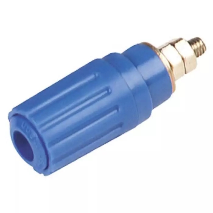 HIRSCHMANN TEST AND MEASUREMENT Binding Post 35A Blue With Brass Contacts Nickel Plated, 930757102 (Pack of 100)