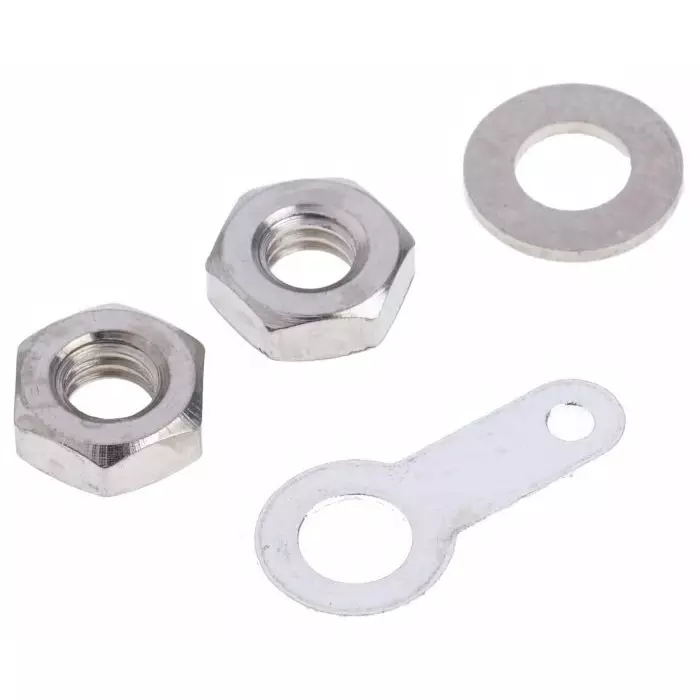 RS Pro 16A White Binding Post With Brass Contacts and Nickel Plated (Pack of 5)