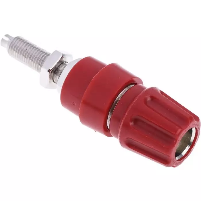 HIRSCHMANN TEST AND MEASUREMENT Binding Post 63A Red With Brass Contacts Nickel Plated, 930144101 (Pack of 100)
