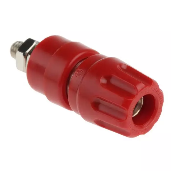 HIRSCHMANN TEST AND MEASUREMENT Binding Post 35A Red With Brass Contacts Nickel Plated, 930103101 (Pack of 100)