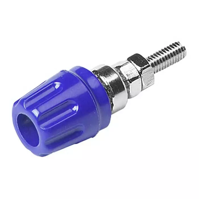 HIRSCHMANN TEST AND MEASUREMENT Binding Post 16A Blue With Brass Contacts Nickel Plated, 930099102 (Pack of 100)