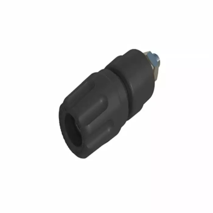 HIRSCHMANN TEST AND MEASUREMENT Binding Post 35A White With Brass Contacts Nickel Plated-8 mm Hole Diameter, 930103107