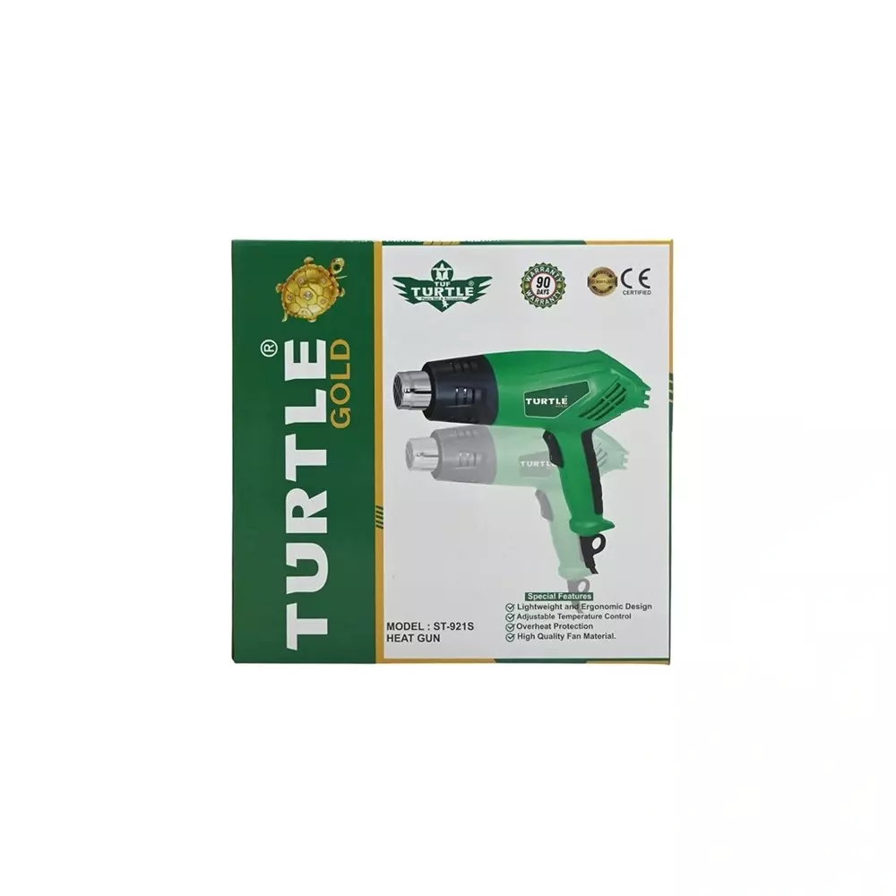 Turtle Gold Hot Air Gun 2000 W 280–480 L/min, ST 921S