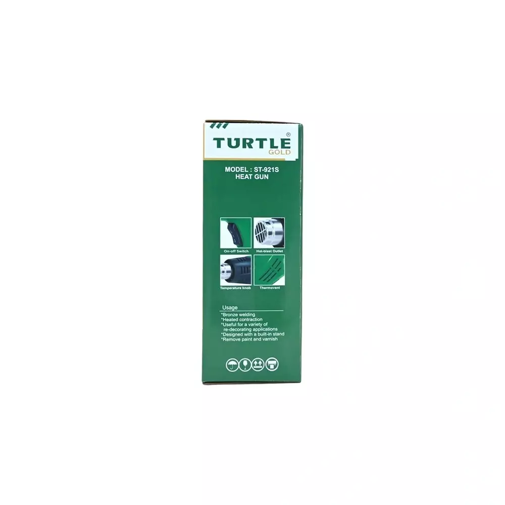 Turtle Gold Hot Air Gun 2000 W 280–480 L/min, ST 921S