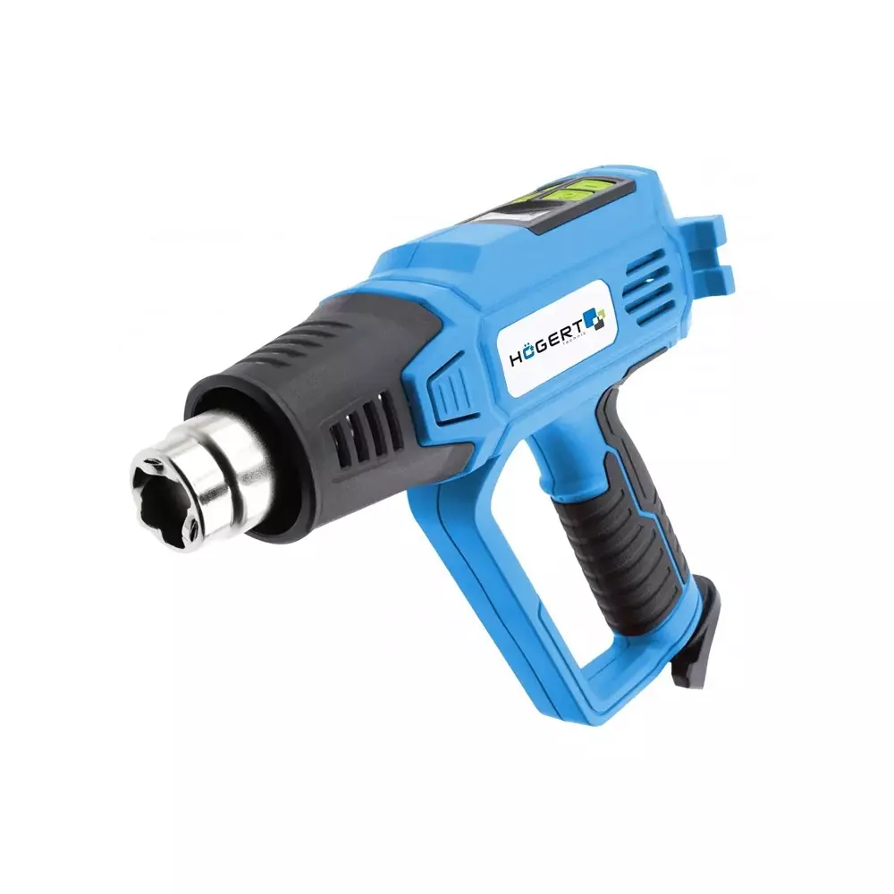 Hogert Technik Hot Air Gun 2000 W Power and 12 Stage Temperature Control, HT2C552