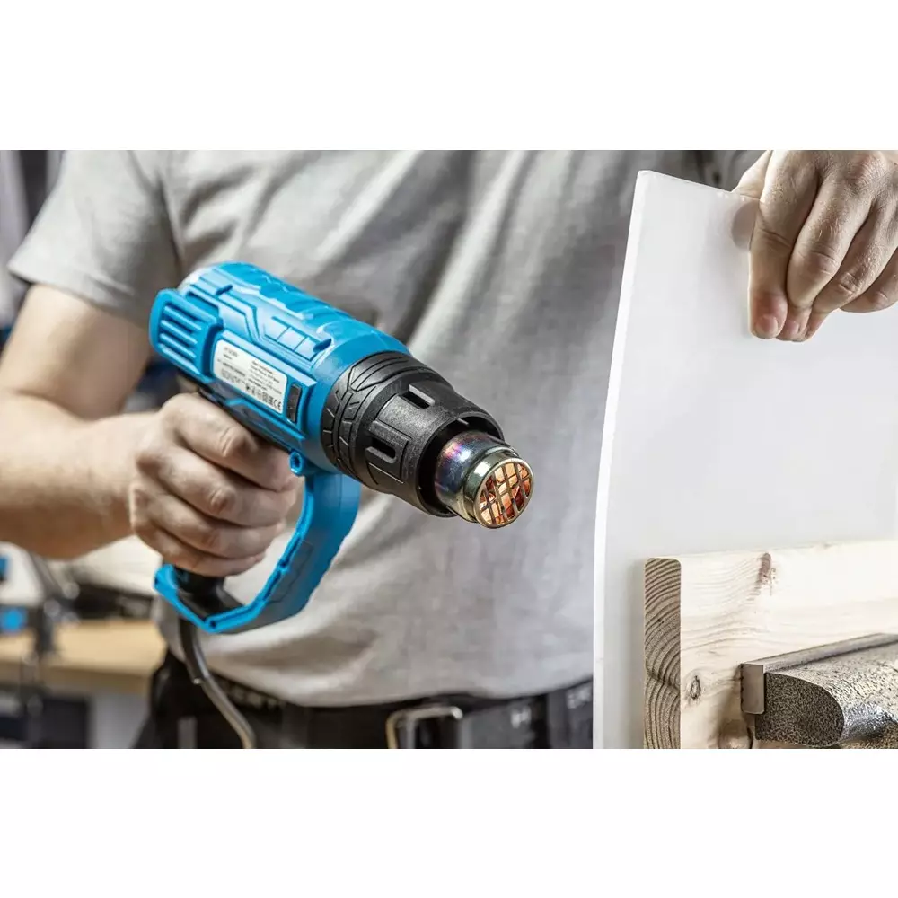 Hogert Technik Hot Air Gun 2000 W Power and 12 Stage Temperature Control, HT2C552