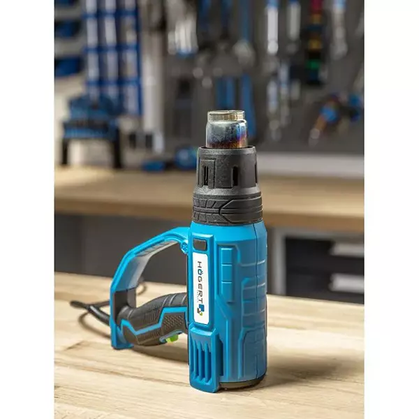 Hogert Technik Hot Air Gun 2000 W Power and 12 Stage Temperature Control, HT2C552