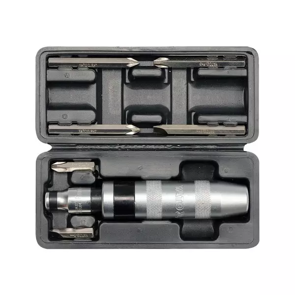 Yato 7 Pcs Impact Screwdriver Influence Type Steel Handle CRV 6150 Body and 160 mm Length, YT-2802