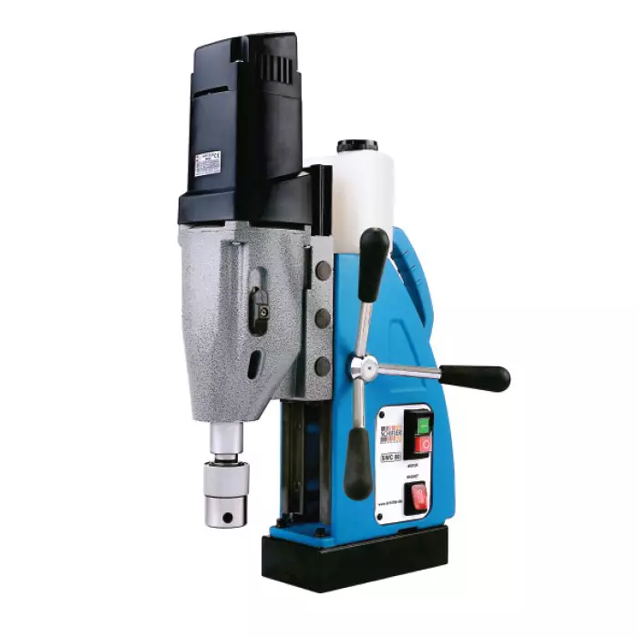 SCHIFLER Magnetic Core Drilling Machine 1700 W, 15000 N Magnet Power and MT3, 19 mm Weldon Spindle, SWC 80 (Without Drill Bit)