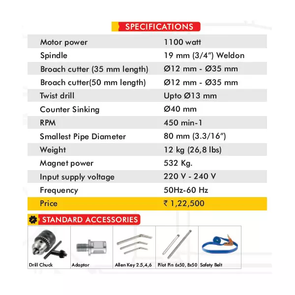 schifler-magnetic-core-drilling-machine-1100-w-532-kg-magnet-power-and-19-mm-weldon-spindle-swc-35-pd
